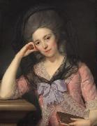 Portrait of Elisabeth Hervey Maron, Anton von